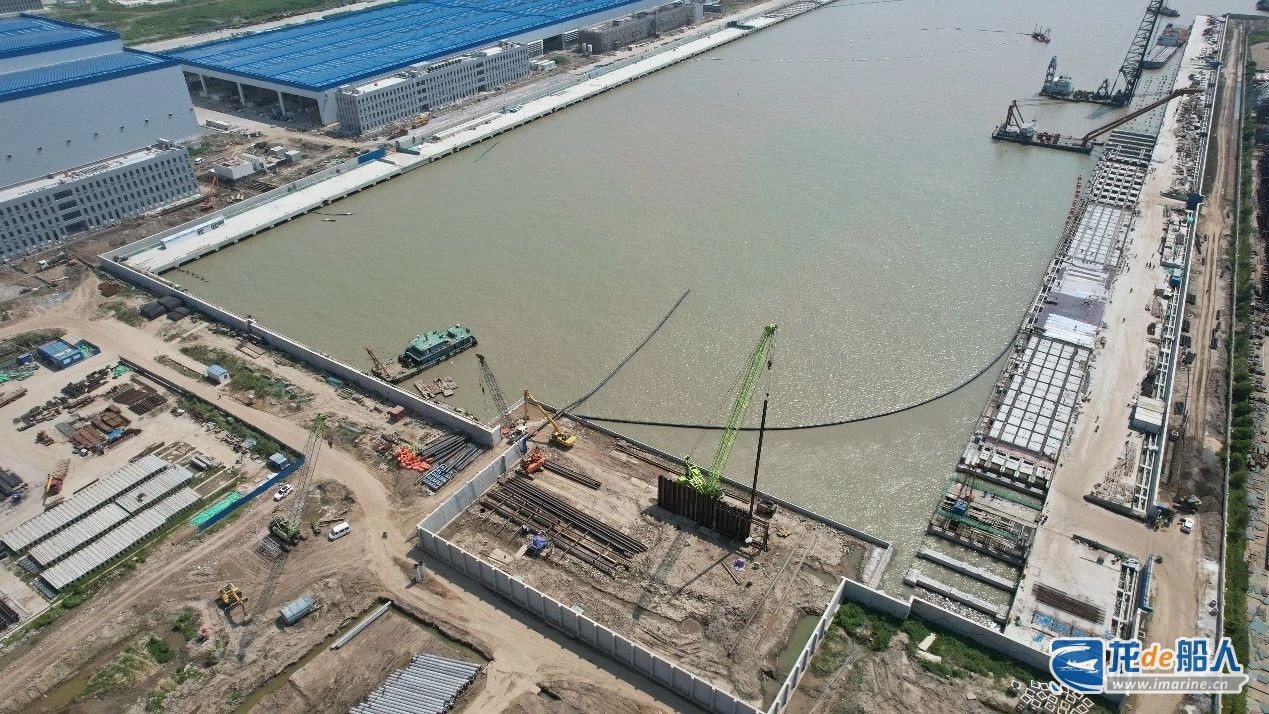 中国船舶长兴造船基地二期工程港池项目迎来关键节点-龙de船人