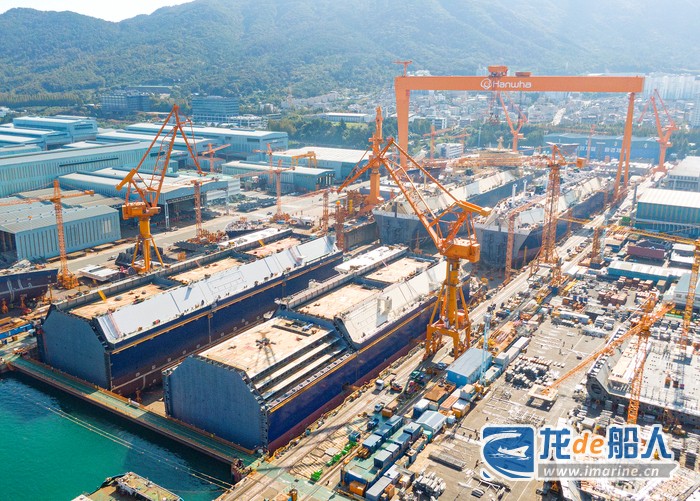 首页船舶船厂动态同一船坞造4艘lng运输船!
